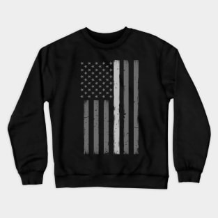 Thin Silver Line Flag - Corrections Officer Gift Crewneck Sweatshirt